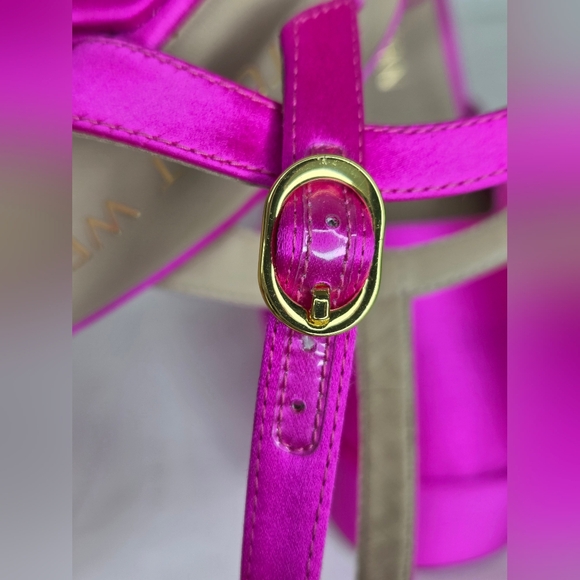 NWT Stuart Weitzman Size 10 Platform Heels In Hot Pink Shoes - Picture 12 of 13